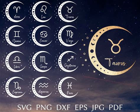 zodiac sign svg bundle zodiac sign clipart bundle astrology signs svg reverasite