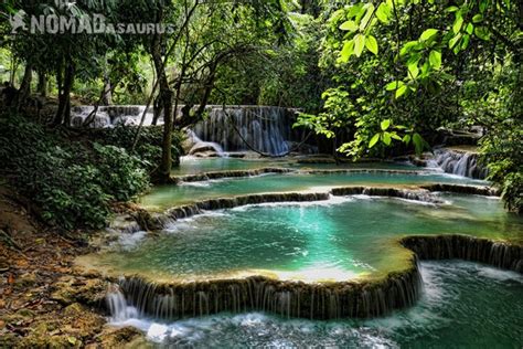 kuang si falls luang prabang laos nomadasaurus adventure travel blog