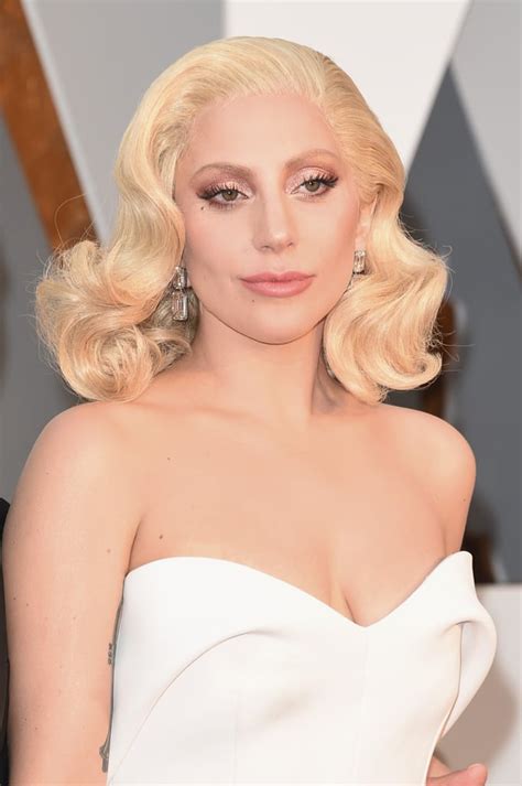 Lady Gaga S Hair At The 2016 Oscars Lady Gaga Hair And Makeup At The