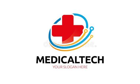 medisch logo template vector illustratie illustration  computer