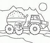 Coloring Sand Transportation Cartoon Kids Pages Designlooter Dump Printables Truck 73kb 2080 1800px sketch template