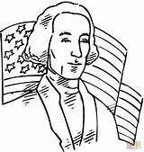 Washington George Coloring Pages President Usa Flag United States Kids War Independence Drawing Revolutionary Printable First Behind Independencia Color Drawings sketch template