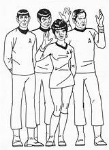 Coloring Book Trek Pages Spock Crew Da Star Solo Pg Waves 1987 Template sketch template