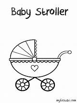 Baby Stroller Pages Coloring Carriage Drawing Getdrawings Kids Printable Getcolorings Coloringonly sketch template