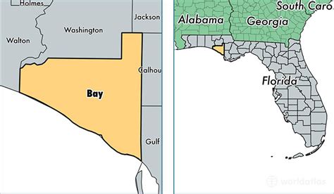 bay county florida map  bay county fl   bay county