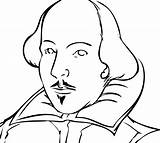 Shakespeare William Drawing Coloring Pages Getcolorings Getdrawings Print sketch template