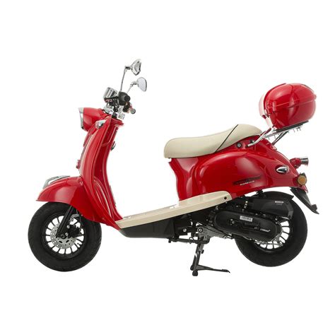 cc scooters buy direct direct bikes cc retro scooter red