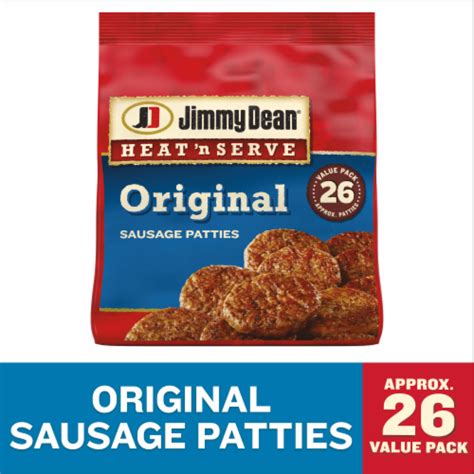 jimmy dean® heat n serve original pork sausage patties 26 ct 23 9