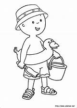 Caillou Colorear sketch template