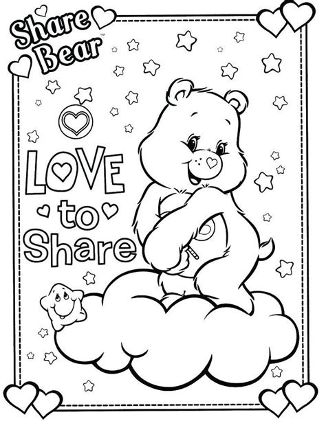 care bear rainbow coloring pages bear coloring pages teddy bear