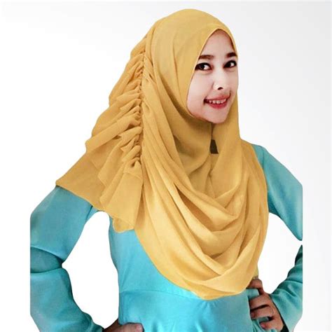 populer hijab kuning model hijab