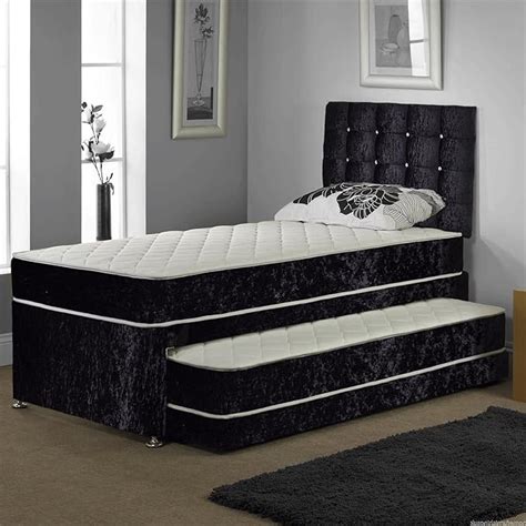 sleep factory  single trundle guest bed      bed pull