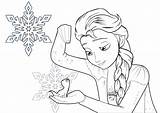 Elsa Frozen Coloring Pages Princess Anna Color Printable Print sketch template