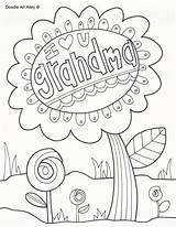Grandma Coloring Pages Happy Birthday Grandparents Nana Mothers Grandpa Doodle Alley Print Printable Color Valentines Sheets Holiday Grandparent Colouring Kids sketch template
