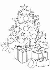 Coloriage Colorat Craciun Brad Bradul Planse Kerst Cadeaux Boom Desene Impodobit Cadouri Alberi Arbres Pom Fise Kleurplaten Kleurplaat Sapins Desenhos sketch template
