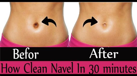 clean navel belly button