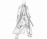 Capcom Vergil sketch template