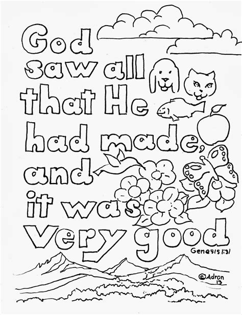 coloring pages  kids   adron bible verse bible verse