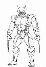 Wolverine Colorpages Coloringfolder sketch template