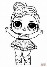 Lol Coloring Pages Kitty Queen Doll Printable Luxe Resolution sketch template