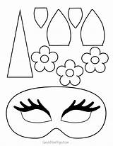 Einhorn Unicornio Maske Coloring Ausdrucken Kostenlos Masken Unicornios Druckbaren Goma Malvorlage Kostenlosen Gesichtsmasken Kinderfarben sketch template