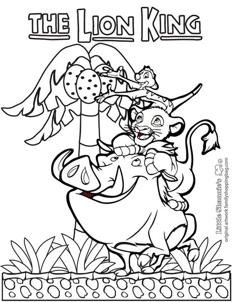 coloring page  lion king