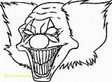 Clown Coloring Pennywise Pages Drawing Drawings Clowns Color Divyajanani sketch template