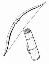 Archery Bow sketch template