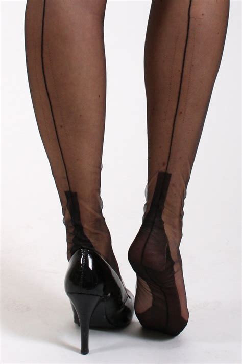 Nylondreams Ff Cuban Heel Stockings Fully Fashioned