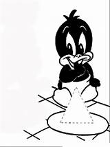 Duck Daffy Pages Coloring Baby sketch template