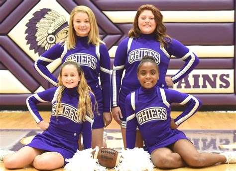 logan eighth grade football cheerleaders sports