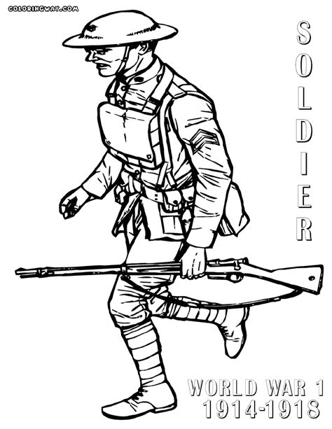 ww soldier coloring pages