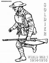 Soldier War Drawing Coloring Ww1 Pages Template Print Gif Getdrawings sketch template