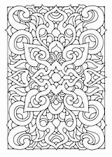Mandala Pages Coloring Colouring sketch template