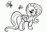 Coloring Pony Little Pages Rarity Popular sketch template