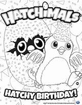 Hatchimals Anniversaire Joyeux Hatchimal Hatchy Penguin Sharpie Draggle Greatestcoloringbook Blogx Fois Imprimé sketch template