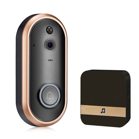 wifi smart video doorbell goldcherry wireless door bell p hd wireless home security