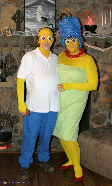 homer and marge simpson halloween costume contest at