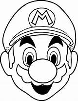 Mario Coloring Halloween Pages Face Super Getcolorings Printable Color sketch template