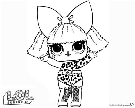 lol surprise doll coloring pages diva  printable coloring pages
