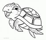 Coloring Pages Turtle Sea Printables Printable Kids Color sketch template