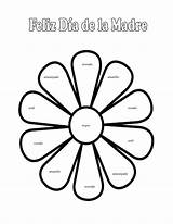 Spanish Coloring Preschool Pages Colors Worksheet Color Dia Mother Happy Mothers Worksheets Feliz Kids French Madres Las Des Madre Printable sketch template