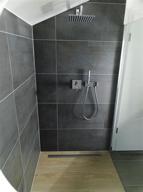 duschboden  holzoptik building  shower pan mirror room divider