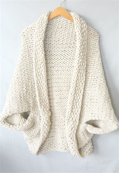 easy knit blanket sweater pattern mama   stitch