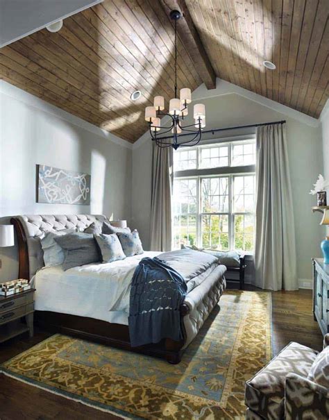 stunning master bedroom retreats  vaulted ceilings