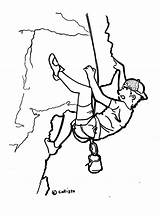 Rock Climbing Climber Drawing 2006 Getdrawings August sketch template