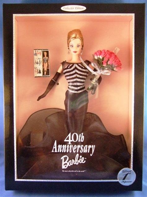 1999 mattel barbie doll 40th anniversary official 1st shipment