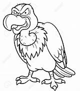 Vulture Cartoon Coloring Pages Vector Outline Stock Owl Illustration Buzzard Colouring Royalty Animals Logo Depositphotos Akbaba Vectorstock Pano Seç Book sketch template