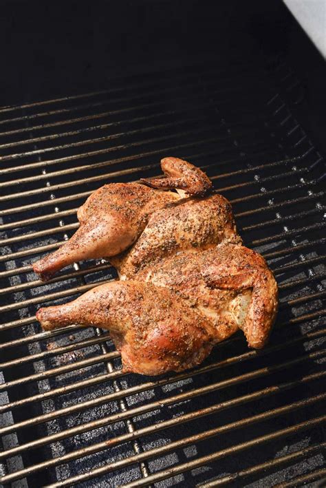 Smoked Spatchcock Chicken Couple In The Kitchen