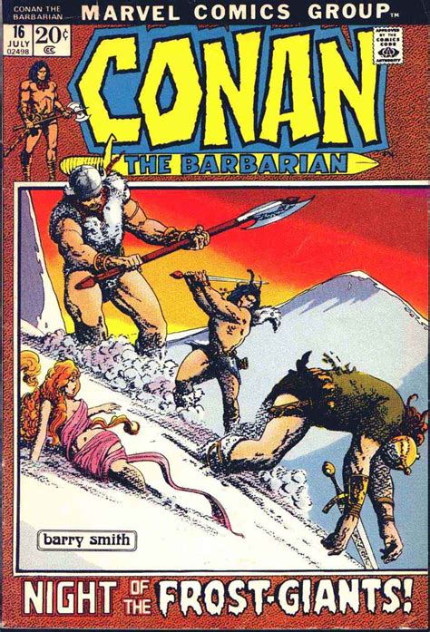 Conan The Barbarian 16 Barry Windsor Smith Cover